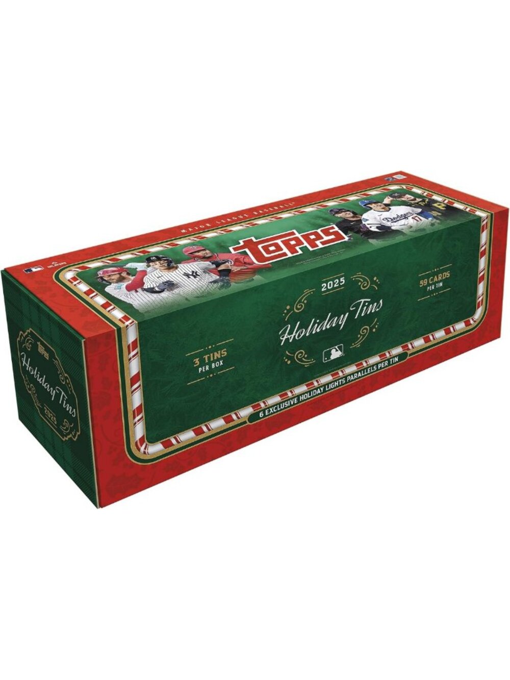 Factory Sealed 2025 MLB Baseball Collector Tins - Holiday Edition 3-Pack